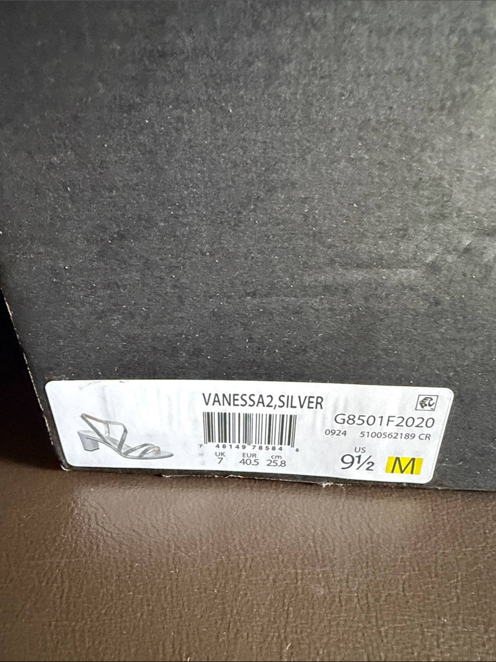 Naturalizer Silver Rhinestone Strappy Slingback Sandals - Picture 2 of 3